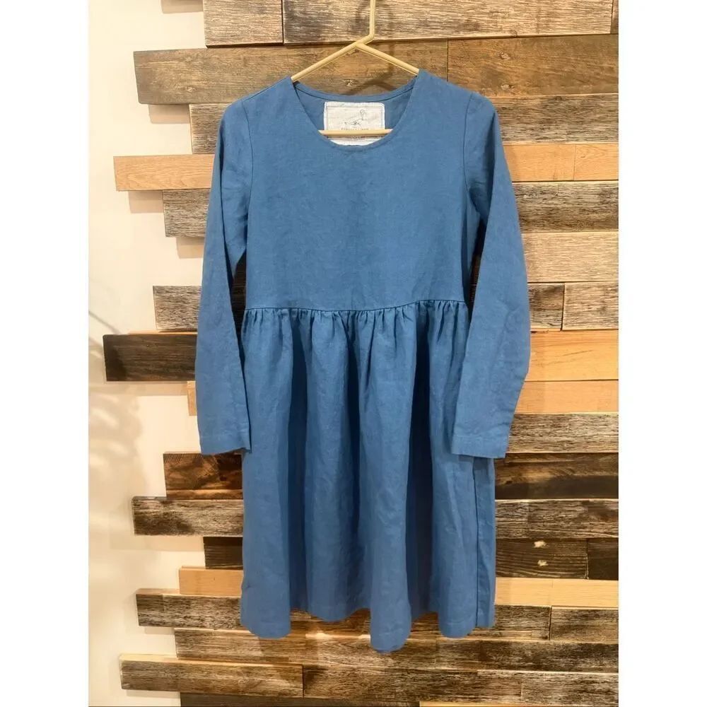 NotPerfectLinen new Emilie boho lagenlook dress indigo size S